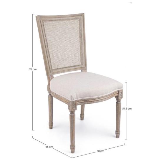 feheritett feher kemenyfa tolgy klasszikus provanszi provence mediterran country rusztikus szek etkezoszek len rattan natur termeszetes butor vintage konyha.jpg
